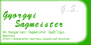 gyorgyi sagmeister business card